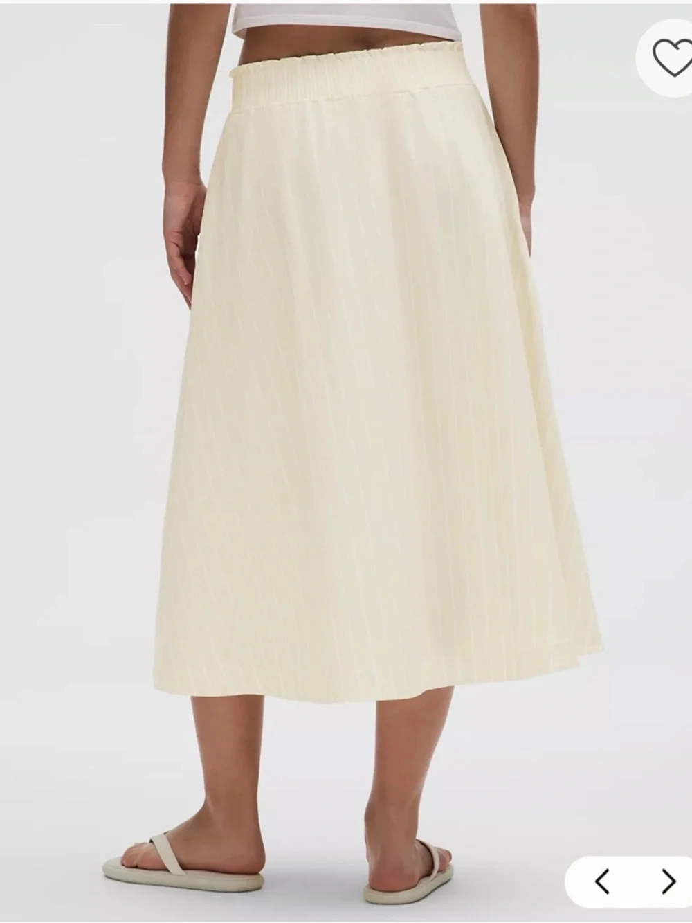 ✨ Lululemon Stretch Woven Ruffle-Waist Midi Skirt | Size M - Picture 3 of 10